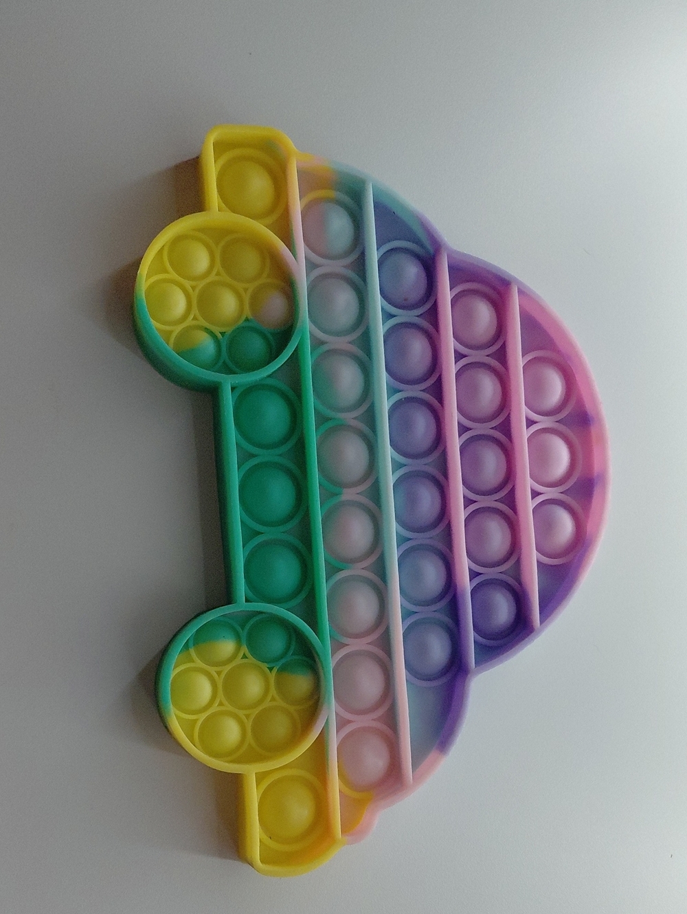 Rainbow Cloud Pop-It Fidget Toy for Kids - Multicolor Silicone